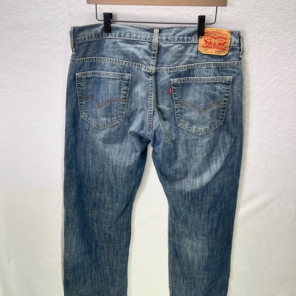 Levi’s 569 Loose Straight Fit Jeans Mens 34/30 Blue Denim Cotton Casual 1827 - Picture 6 of 7